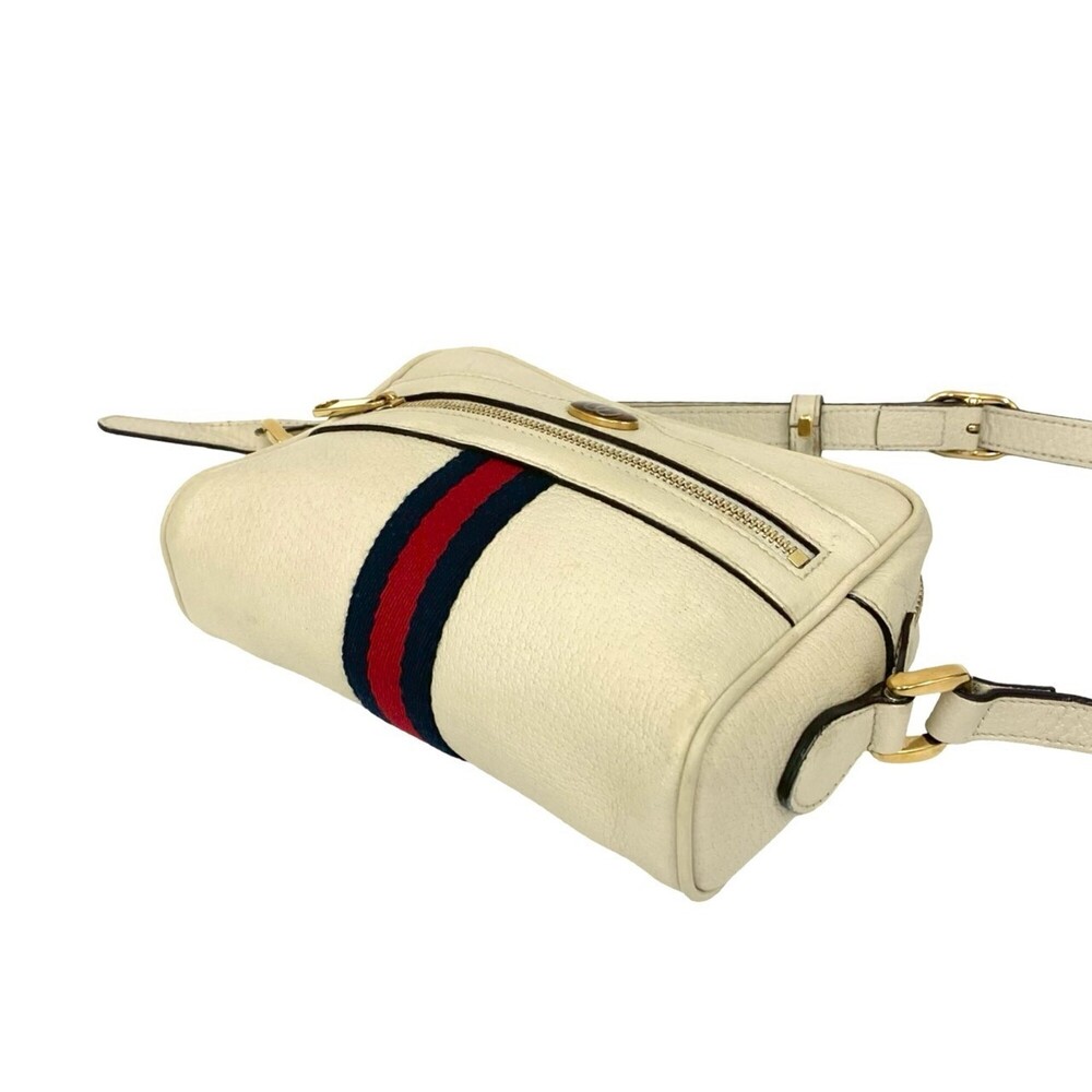 GUCCI Authentic Red Leather Pochette Shoulder Bag - Picture 8 of 10